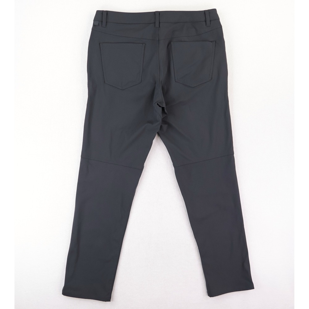 Lululemon ABC Pant Classic Mens 33x31 Obsidian Grey Warpstreme Chino M5ADES - Picture 2 of 12